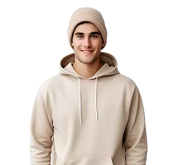 Beige Hoodie
